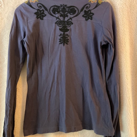 Embroidered cotton tee shirt - Picture 2 of 3